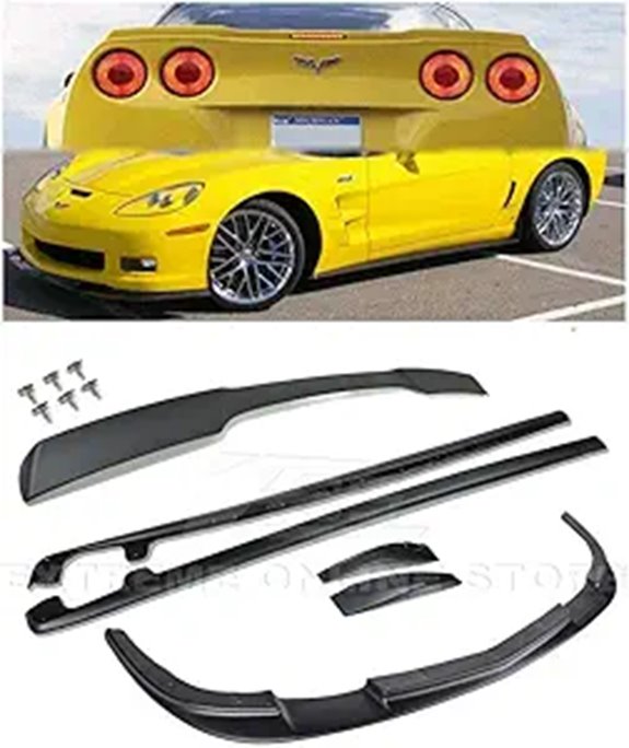 Corvette C6 Wide Body Front Bumper & Rear Spoiler