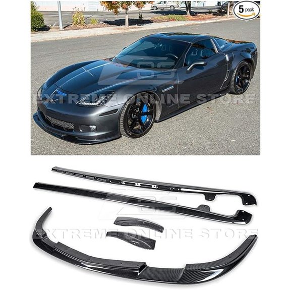 Corvette C6 ZR1 Style Front Bumper & Side Skirts