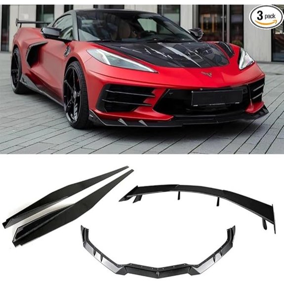 Corvette C8 Body Kit: Bumper Skirts Wing Spoiler