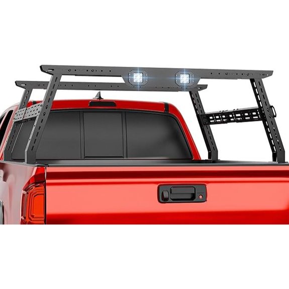 Adjustable Truck Bed Racks with LED Lights
