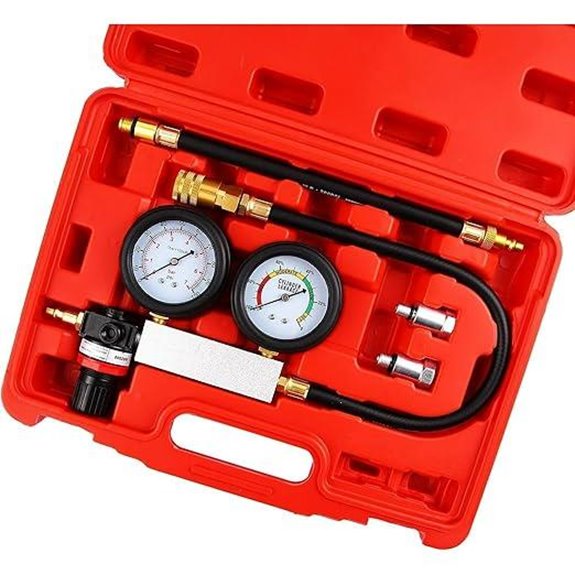 Cylinder Leak Down Tester Kit with Dual Gauges