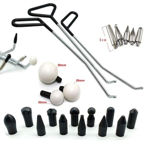 Paintless Dent Repair Kit with Removal Rods and Tools