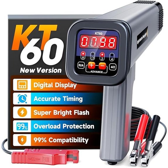 KZYEE KT60 Digital Timing Light for Engines
