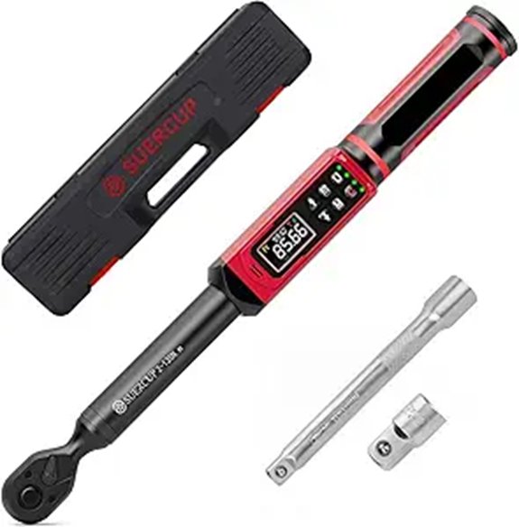 Digital Torque Wrench 1.5-99.6Ft.Lb with Vibration & LED