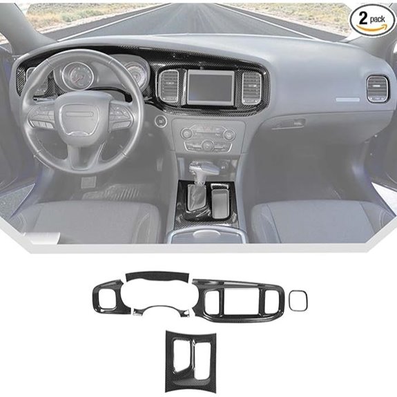 JeCar Carbon Fiber Interior Trim Kit for Dodge Charger