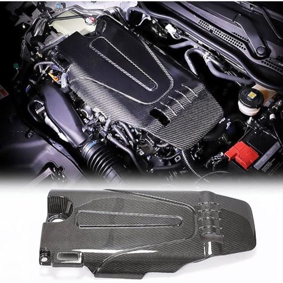 MCARCAR Dry Carbon Fiber Engine Hood Cover for Honda Civic