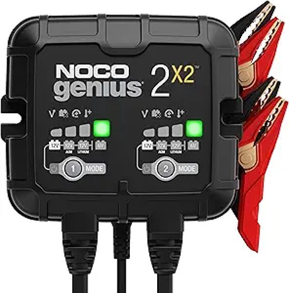 NOCO GENIUS2X2 4A 2-Bank Smart Charger