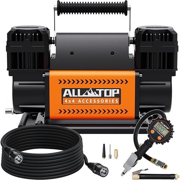 ALL-TOP Dual Cylinder Air Compressor with Digital Gauge