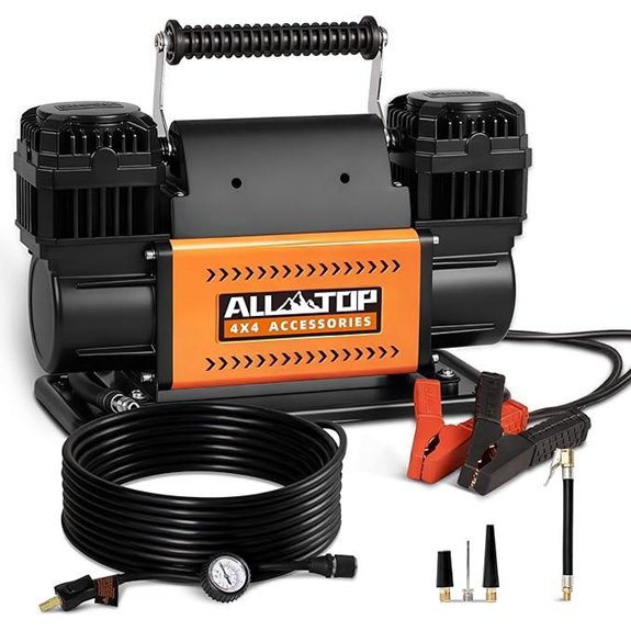 ALL-TOP Dual Cylinder 12V Portable Air Compressor