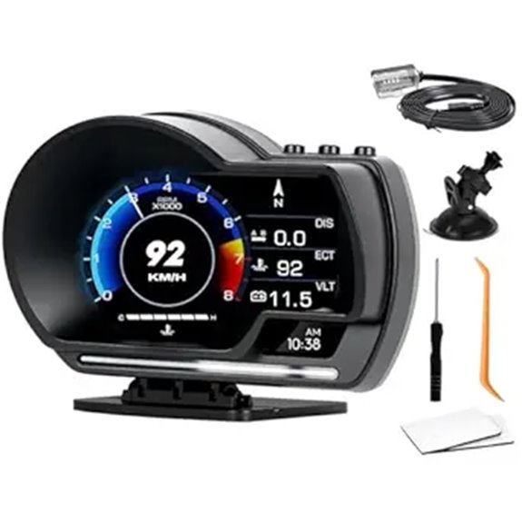 Car HUD Dual System Digital Speedometer with Alarms