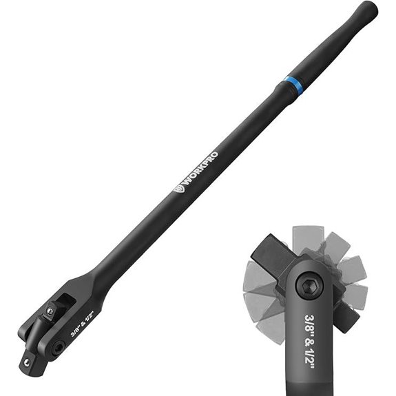 WORKPRO Dual Drive Breaker Bar 16-inch Chrome Vanadium