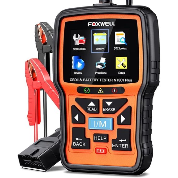 FOXWELL NT301 Plus 2-in-1 OBD2 Scanner & Battery Tester