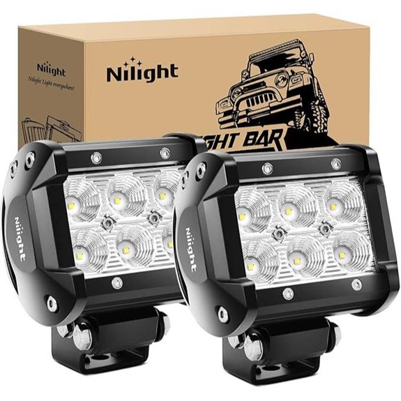 Nilight 2-Pack 18W Off-Road LED Flood Lights