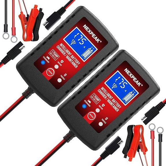 2-Pack Automatic 6V/12V Battery Charger Maintainer