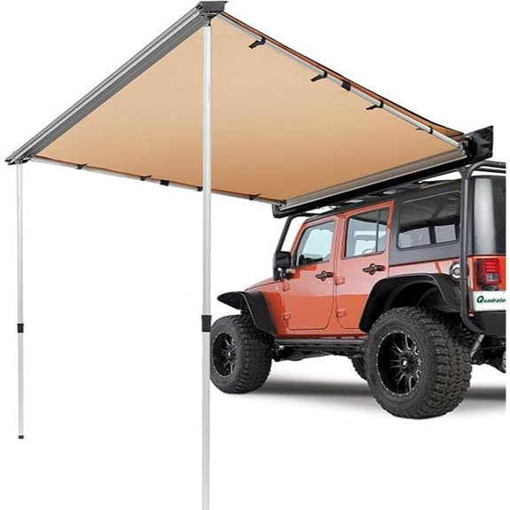 VEVOR 4x4 Vehicle Awning with Waterproof Storage Bag