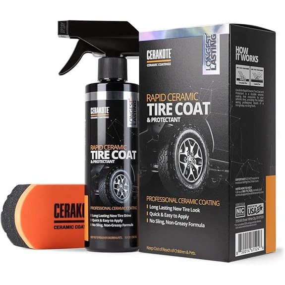 Cerakote Ceramic Tire Coating Long-Lasting Black Shine