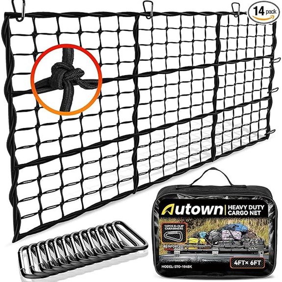 Heavy Duty Cargo Net for Pickup Trucks