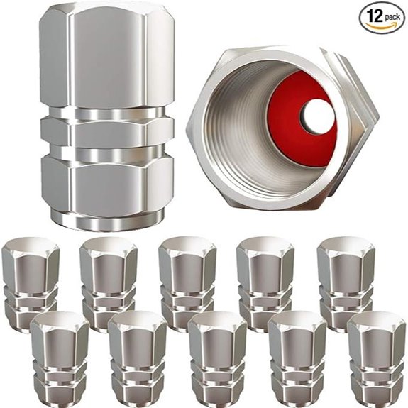 Heavy-Duty Tire Valve Caps (12 Pack)