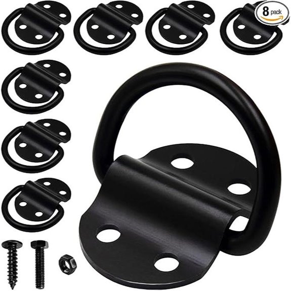 8PCS Heavy Duty D Ring Tie Down Anchors