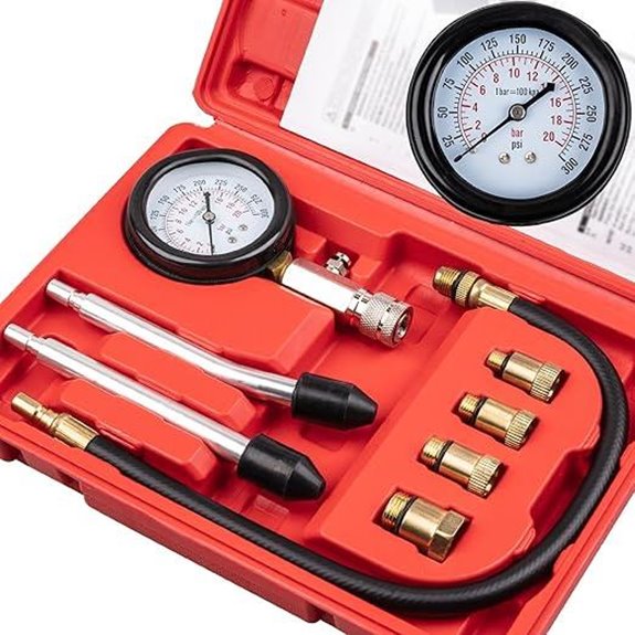 8pcs Petrol Engine Compression Tester Kit