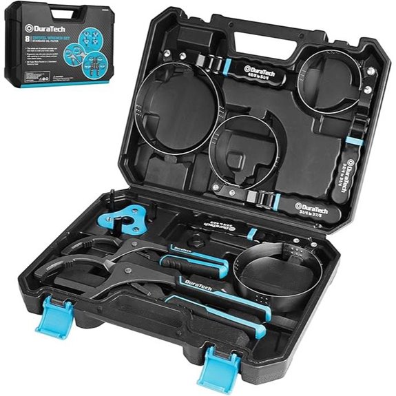 DURATECH 8-Piece Oil Filter Wrench Set