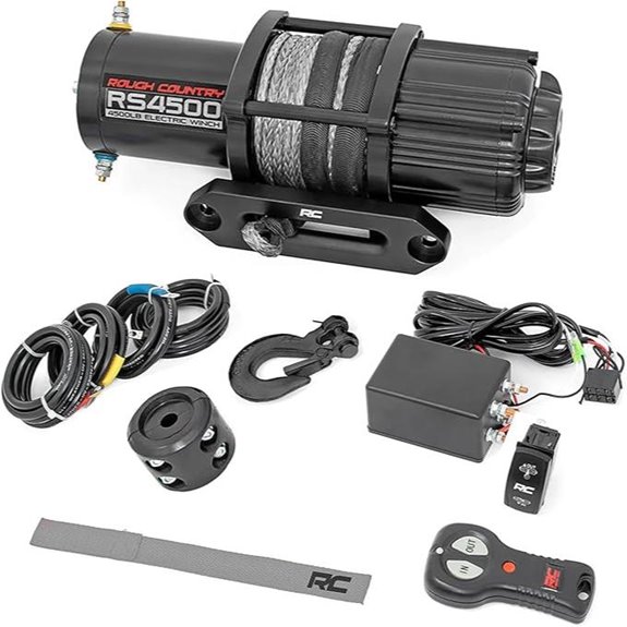 Rough Country 4,500 LB Electric Winch with Rope
