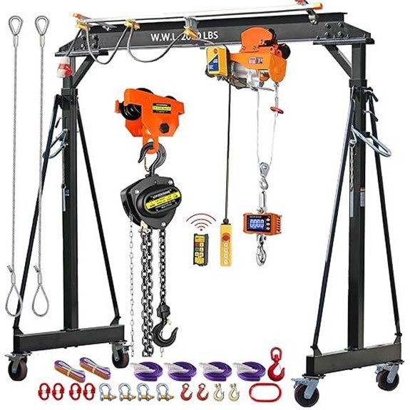 Electrical Adjustable Gantry Crane with Hoist and Trolley