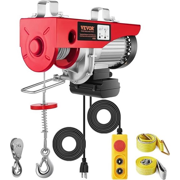 VEVOR Electric Hoist 1760lbs with Remote Control