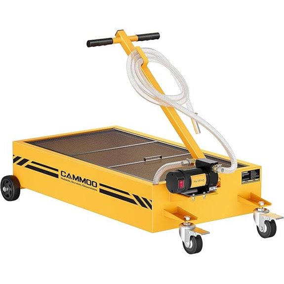 20 Gal Electric Oil Drain Pan with Pump and Wheels