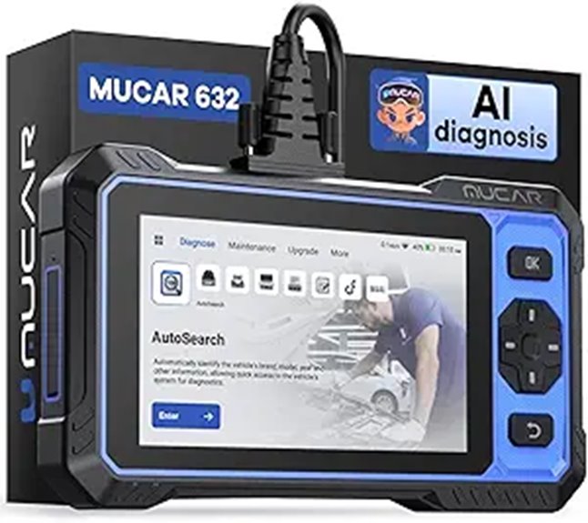 MUCAR 632 Elite OBD2 Scanner with AI Assistance