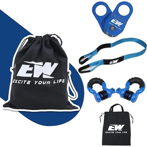 ELITEWILL Tree Saver Winch Towing Kit (8 Items)