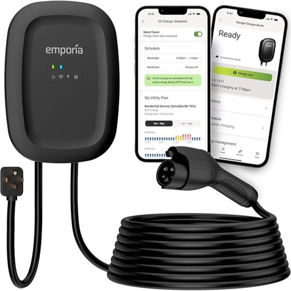 EMPORIA Level 2 EV Charger with WiFi (48A)