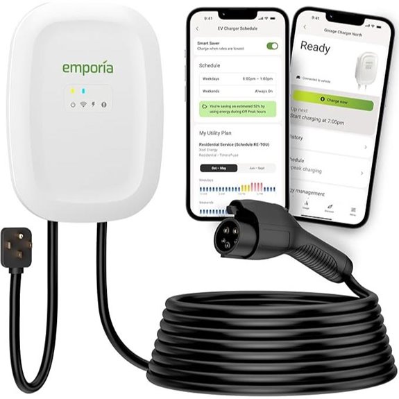 EMPORIA Level 2 EV Charger with WiFi and J1772