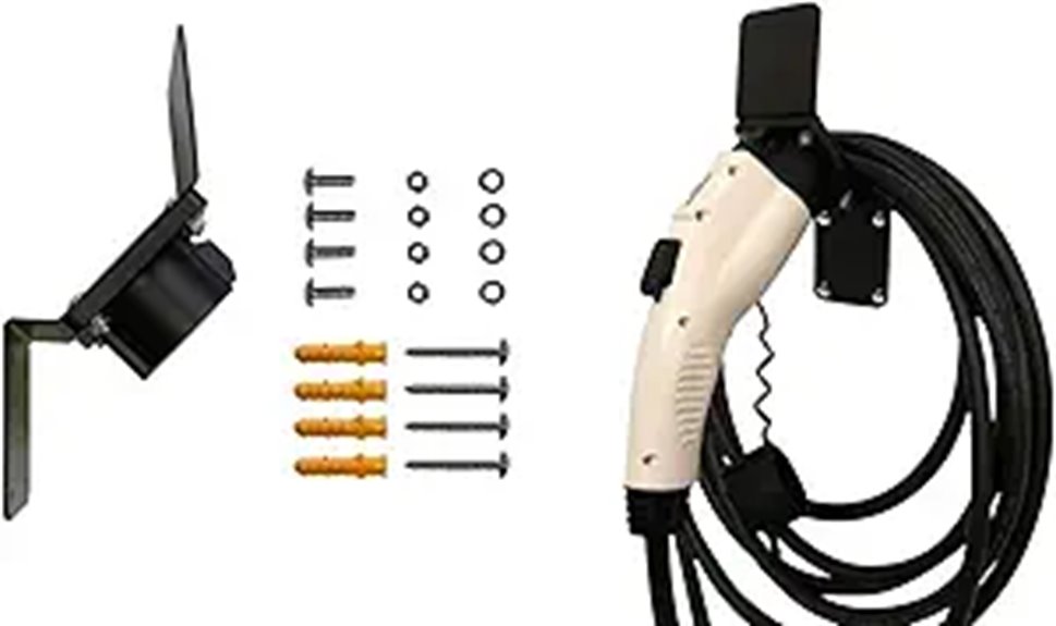 EVSE Electric Vehicle Charger Cord Holder and Hook