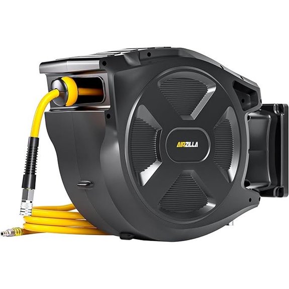 Retractable 3/8 x 100Ft Air Hose Reel with Swivel