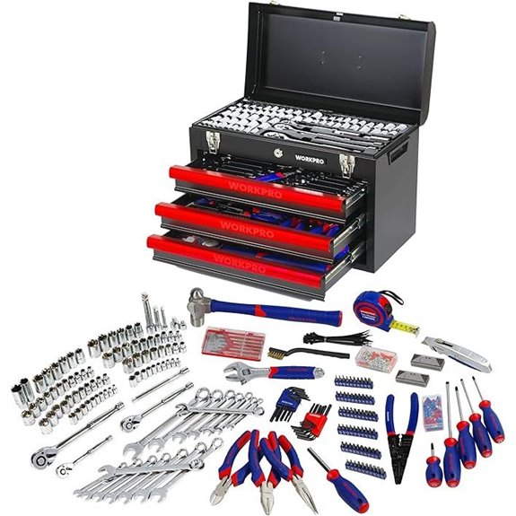 WORKPRO 408-Piece Mechanics Tool Set with Storage Box
