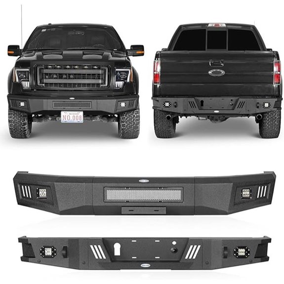 Hooke Road Front and Rear Bumper Set for F-150
