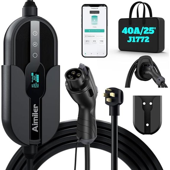 Level 2 WiFi EV Charger with J1772 Connector