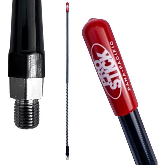 Prostick 4` Foot Fiberglass 1000 Watt - Black CB Radio Antenna