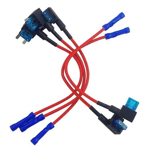 JABINCO 5-Pack 12V Car Fuse Tap Adapter