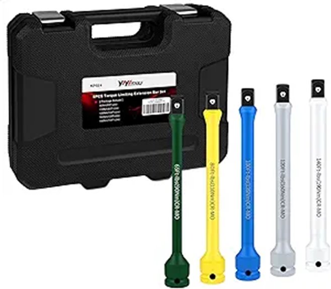 YIYITOOLS 5-Piece Torque Limiting Extension Set