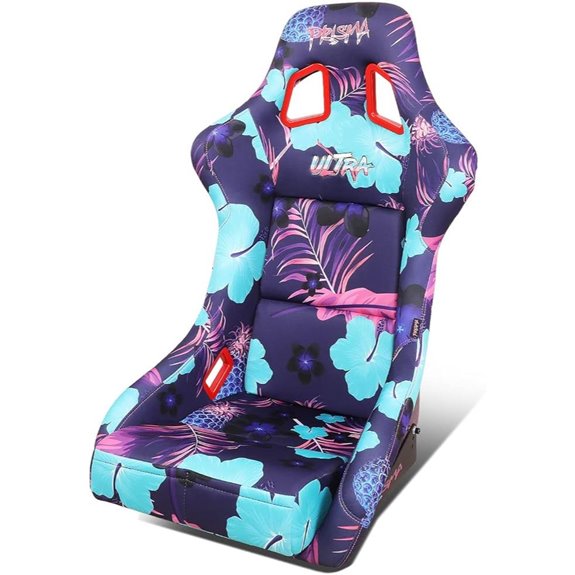 NRG Prisma Fixed Back Racing Seat with Mount