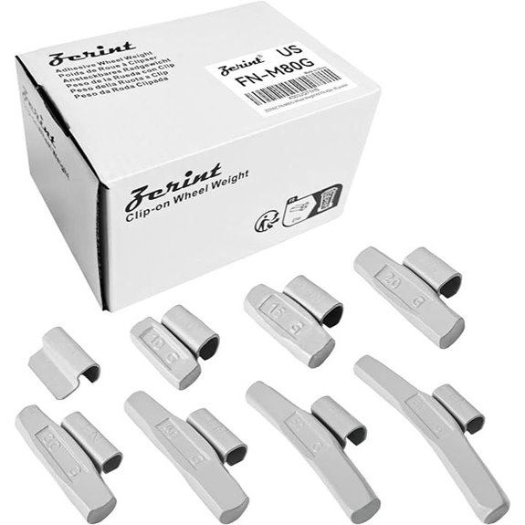 Wheel Weight Kit FN Style 80 pcs Various Weights