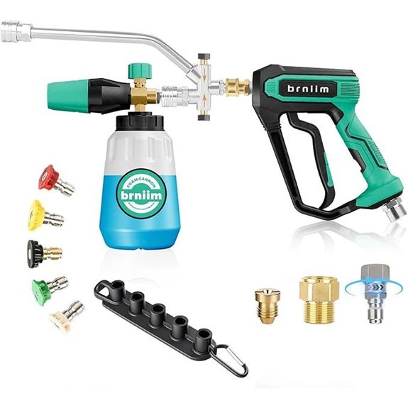 Pressure Washer Gun with Foam Cannon and Nozzles