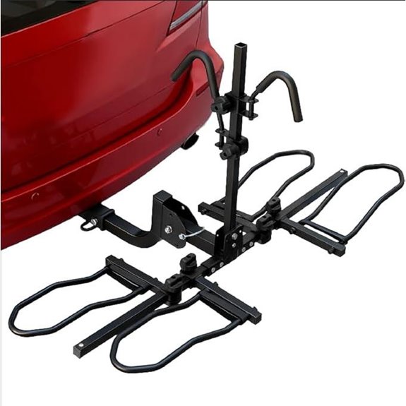 Foldable 2-Bike Hitch Carrier for SUVs and Trucks