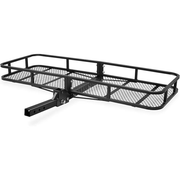 ARKSEN Folding Hitch Cargo Carrier with 500 Lb Capacity