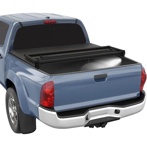 CARMOCAR Soft Tri Fold Truck Bed Cover for Ford F150