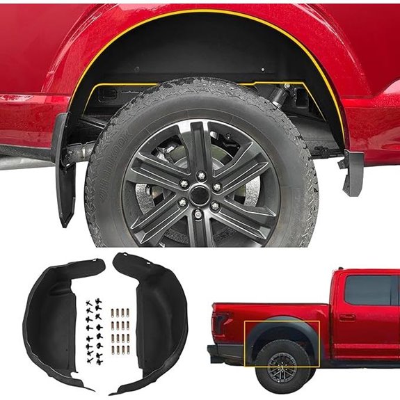 Rear Wheel Well Liners for Ford F150 2021-2025 (2PCS)