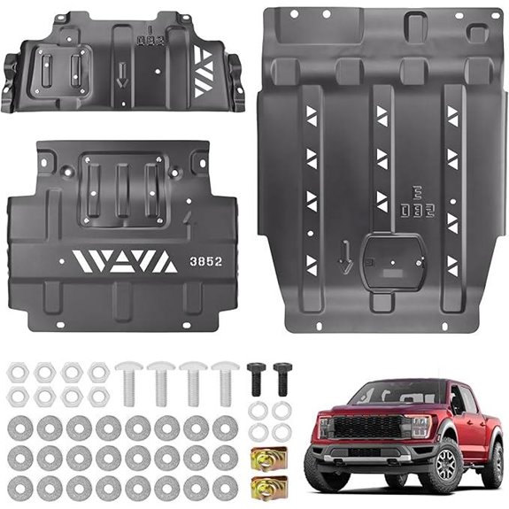 Full Set Steel Skid Plate for 2015-2022 Ford F150