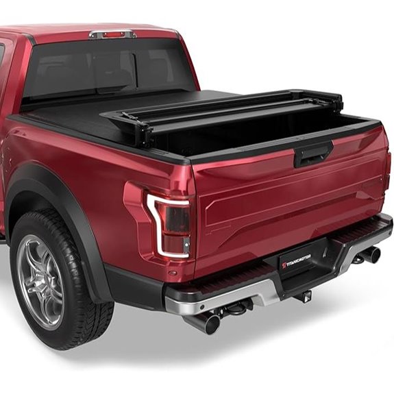 Quad Fold Truck Bed Tonneau Cover for Ford F-150